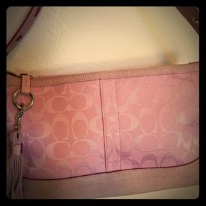 Coach EW suede handbag